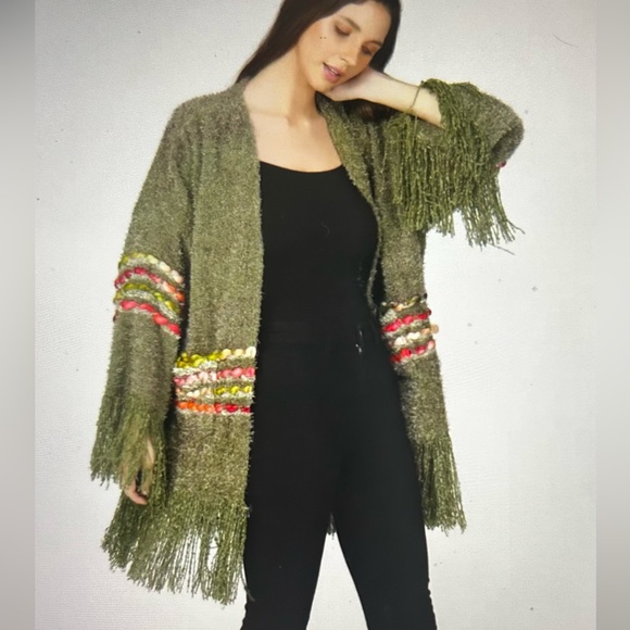 Kimono Sleeve Oversized Cardigan-Size M/L - Picture 4 of 5